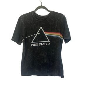 Pink Floyd Graphic T Shirt Kids XL 14/16 Black Gray Dark Side Of The Moon Casual